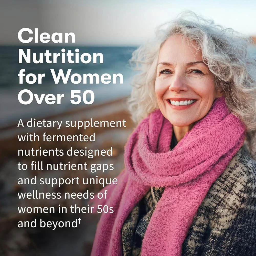 Suplemento multivitamínico vegetariano para mujeres mayores de 50 años con probióticos de Garden of Life