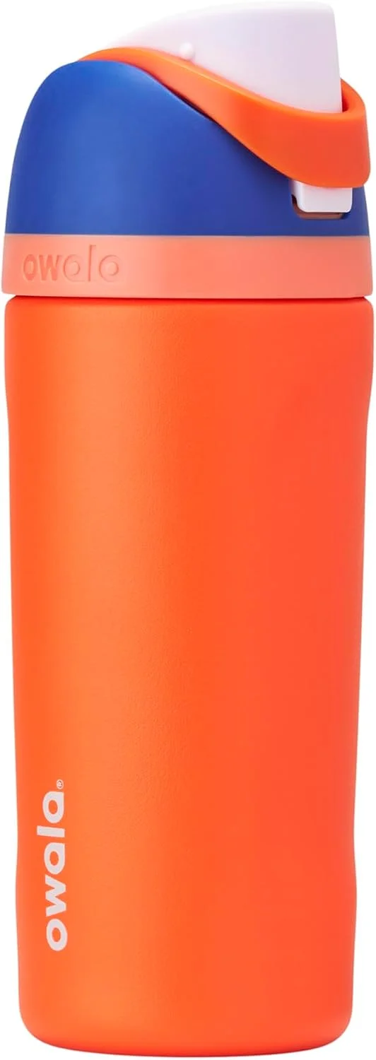 Botella de agua Owala FreeSip Kids acero inoxidable 16 oz azul citrus