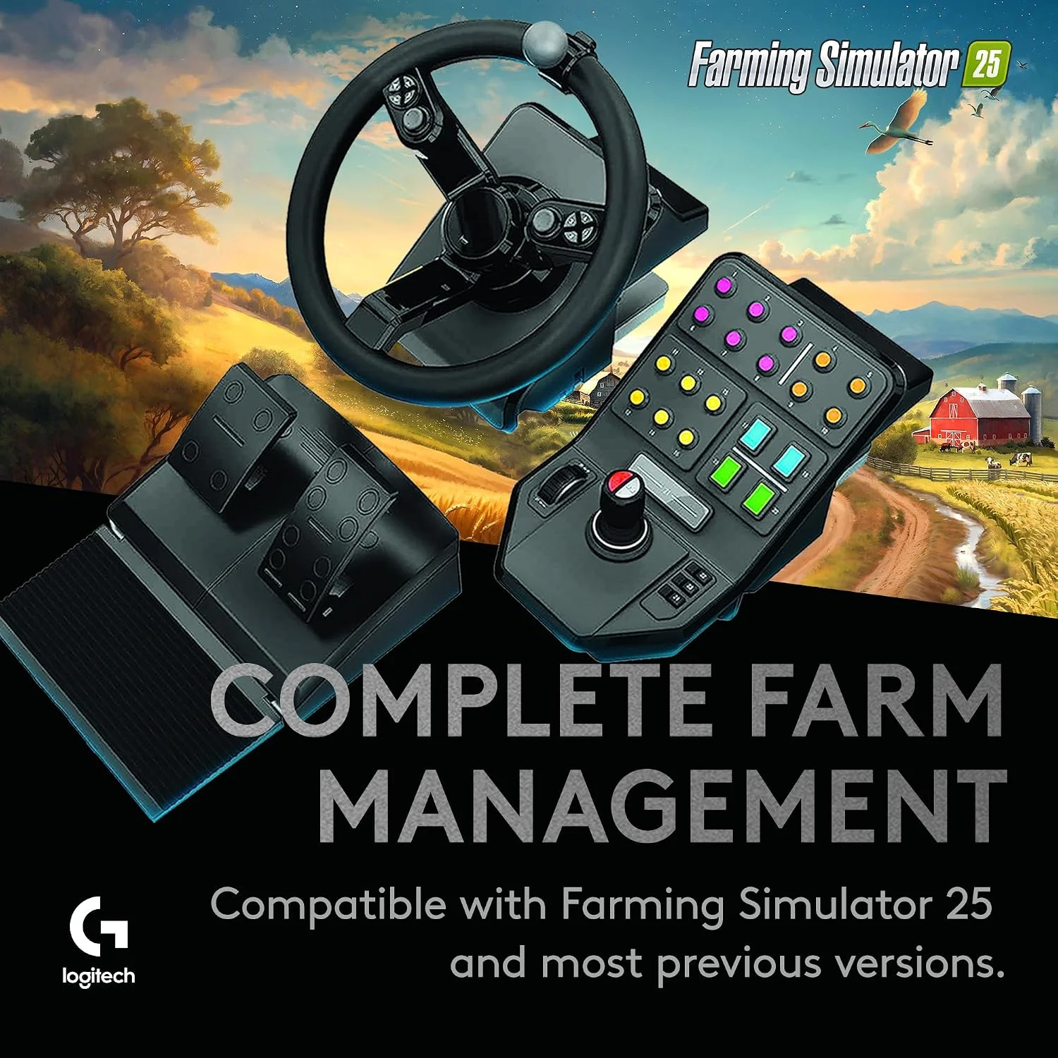 Logitech G Saitek Farm Simulator - Bundle equipo pesado (2da gen)