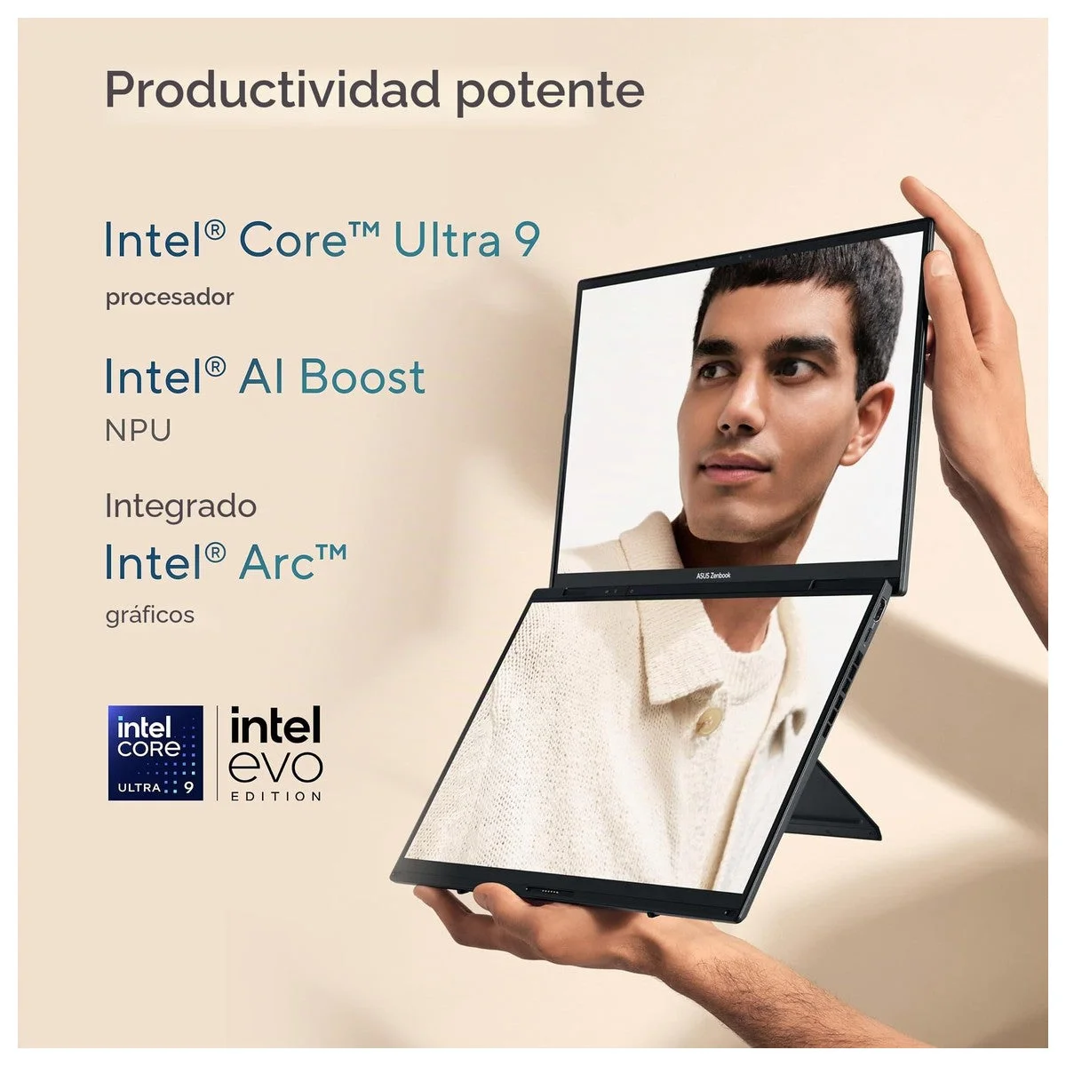 Asus Zenbook Duo Dual Oled Con Pantalla Táctil, Intel Core Ultra 7, 32gb Ram, 1tb Ssd, Windows 11 Home - Gris