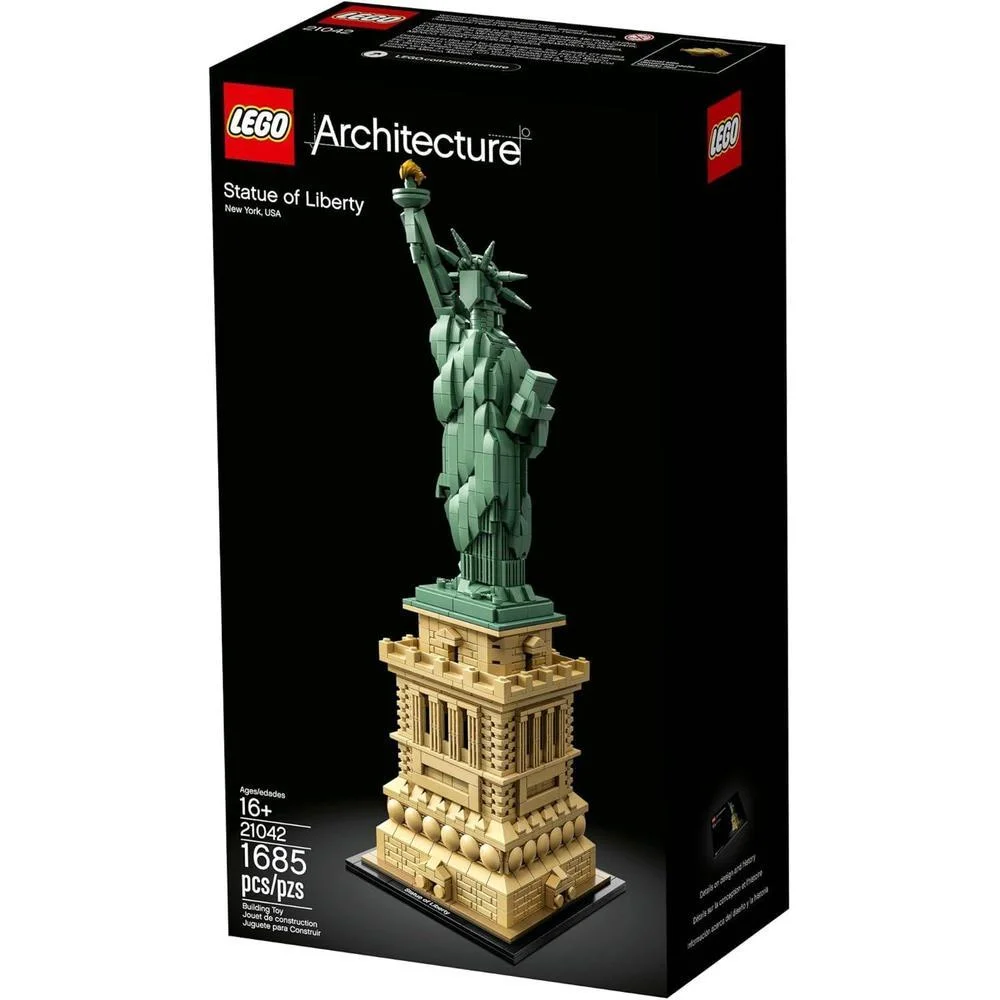 LEGO Architecture 21042 Set de Construcción Estatua de la Libertad - Recuerdo Coleccionable de Nueva York para Decoración Hogareña