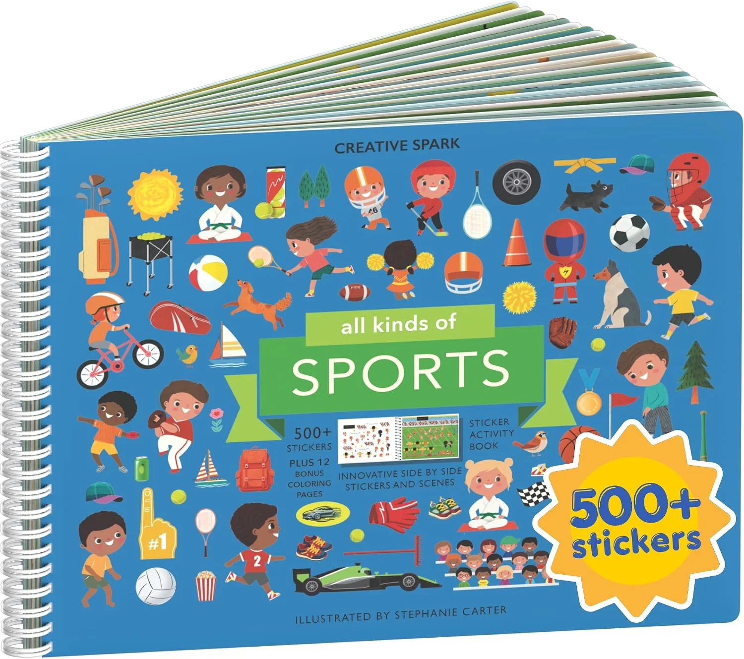 Libro de actividades Cupkin All Kinds of Sports con stickers y colorear