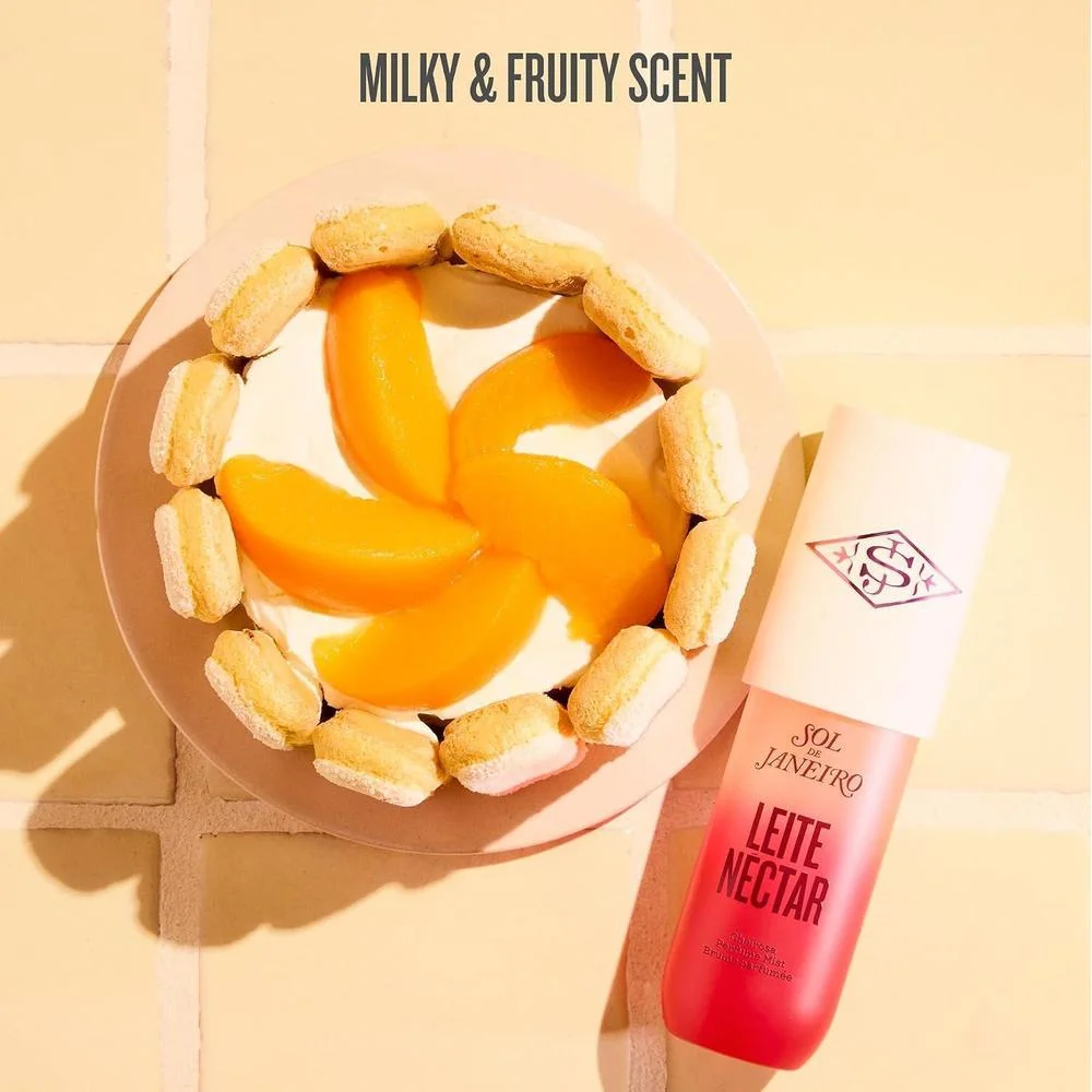 Sol de Janeiro Edición Limitada Leite Perfume Mists con Notas de Durazno y Dulce Crema