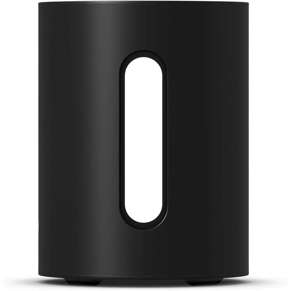 Sonos Sub Mini - Subwoofer inalámbrico compacto en color negro de alta calidad para sonido envolvente