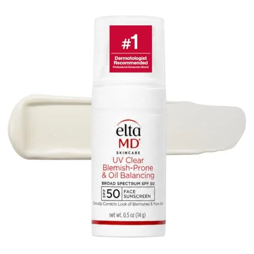 EltaMD UV Clear Blemish-Prone and Oil Balancing, Untinted, SPF 50, 0.5 oz