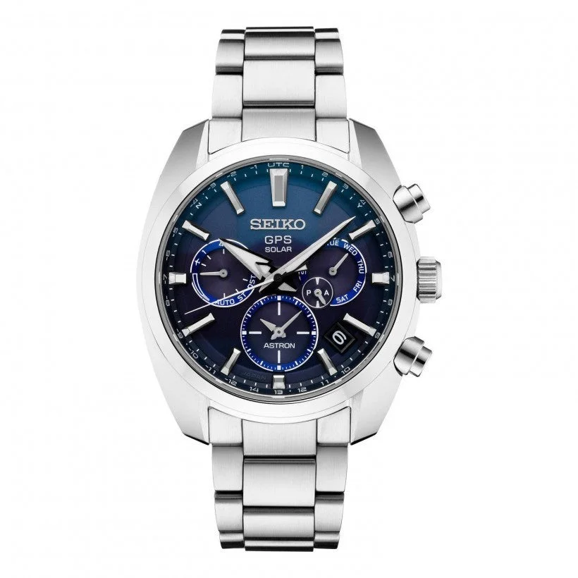 Seiko Astron GPS Solar SSH019 Esfera Azul Acero Inoxidable 43 mm