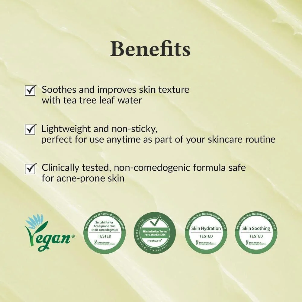 345 Relief Crema + Hidratante con Niacinamida y Agua de Hoja de Árbol de Té 50ml