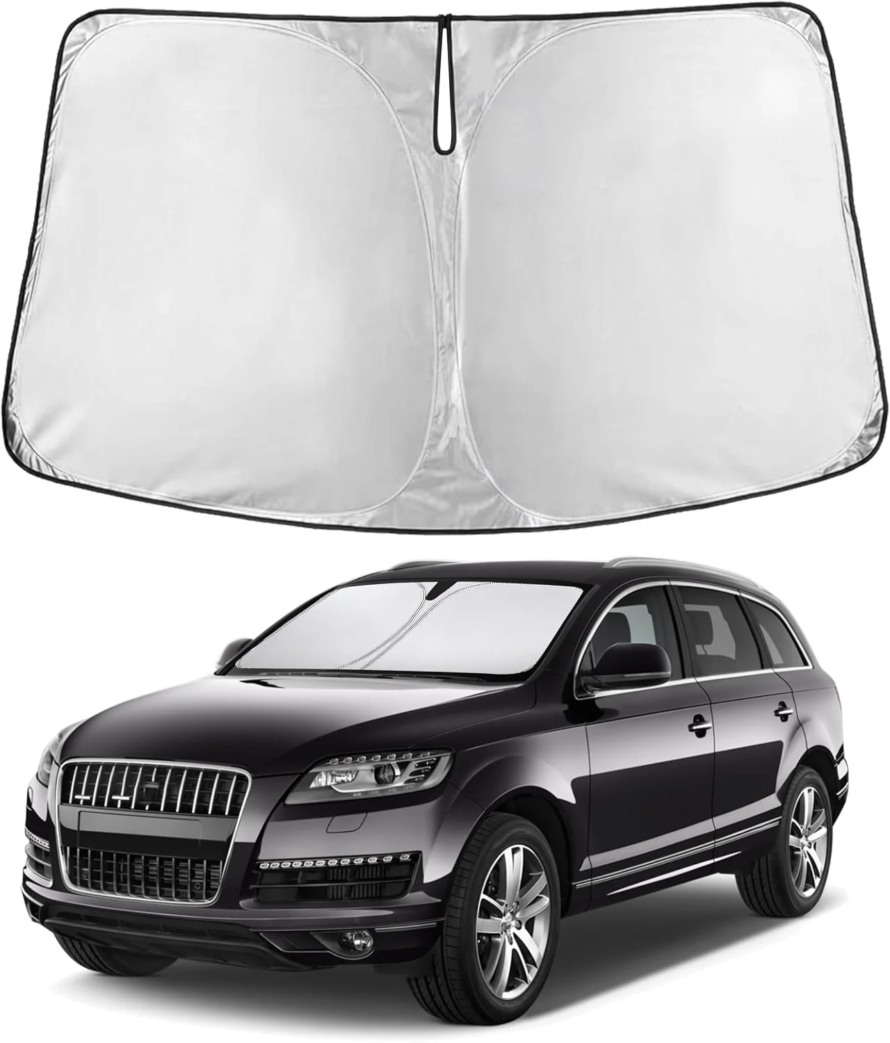 Parasol para parabrisas EcoNour compatible con Audi Q7 2007-2015