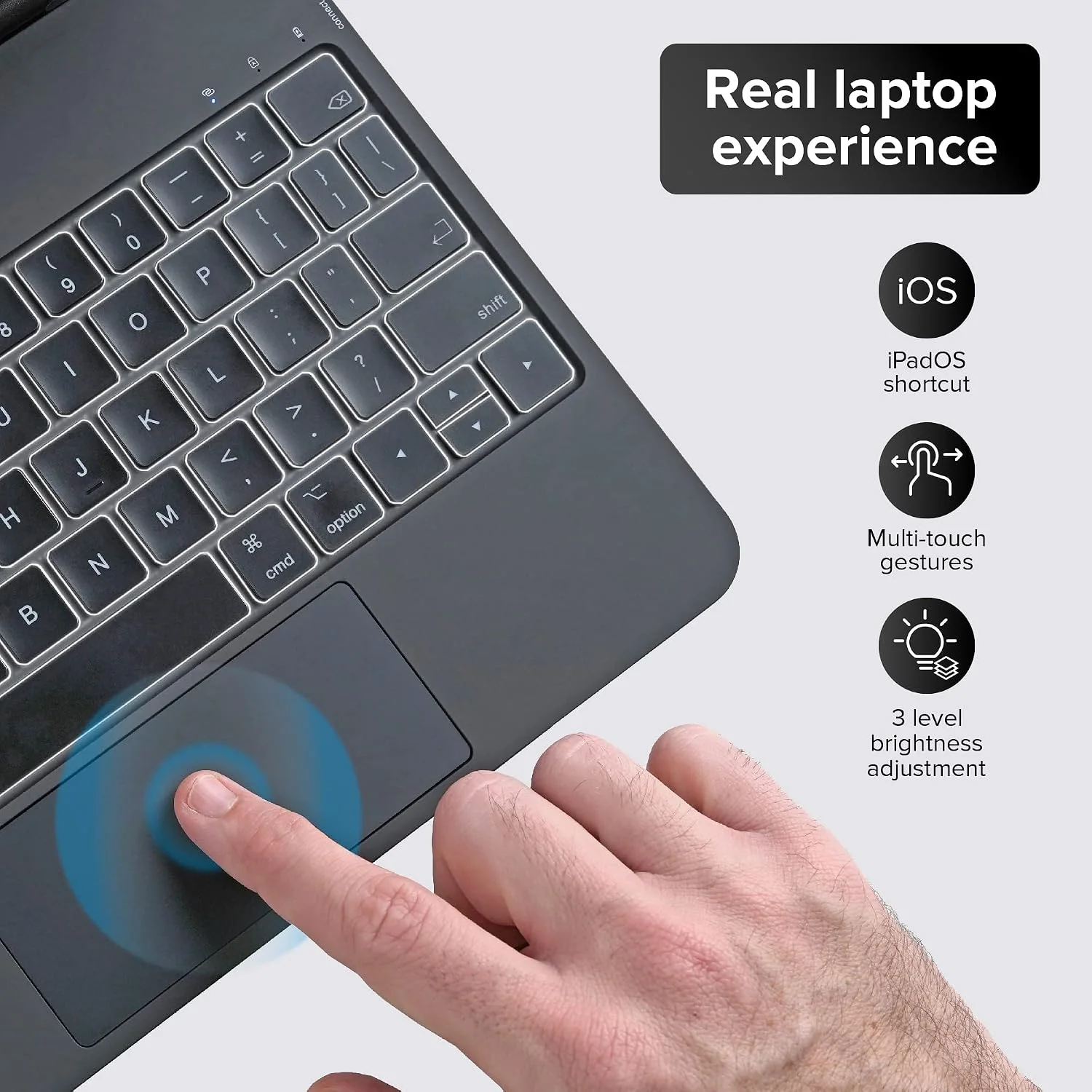 Funda con Teclado Magnético mobee para iPad Pro 13" (M4/M5) - Negro