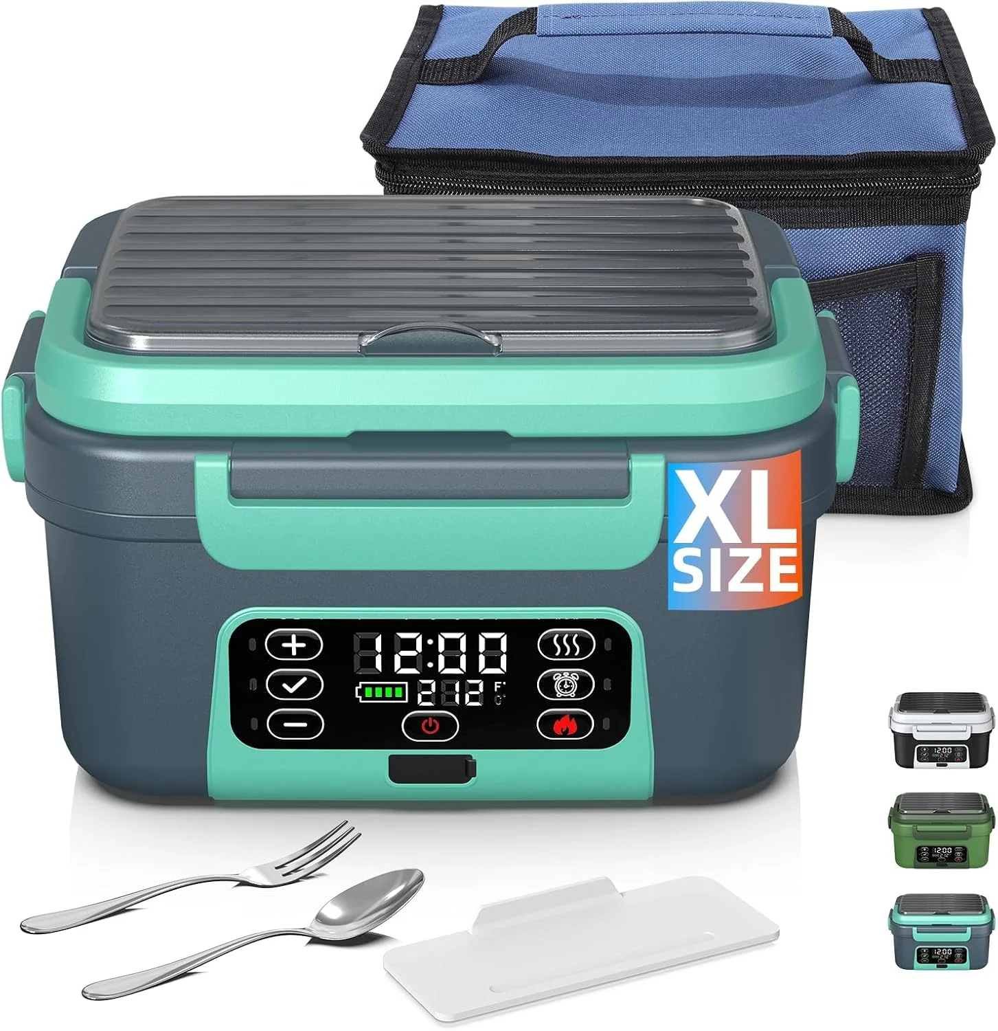 Lonchera Eléctrica Recargable Omboos XL 6.3 Tazas con Calentamiento Inteligente