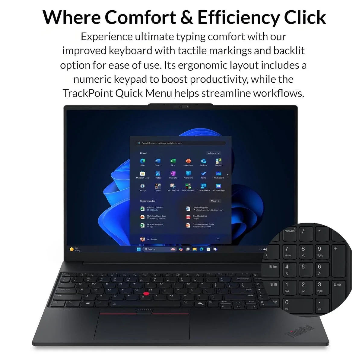 Laptop Lenovo Thinkpad E16 Gen 3 16" Intel Core Ultra 7 32GB RAM 1TB SSD