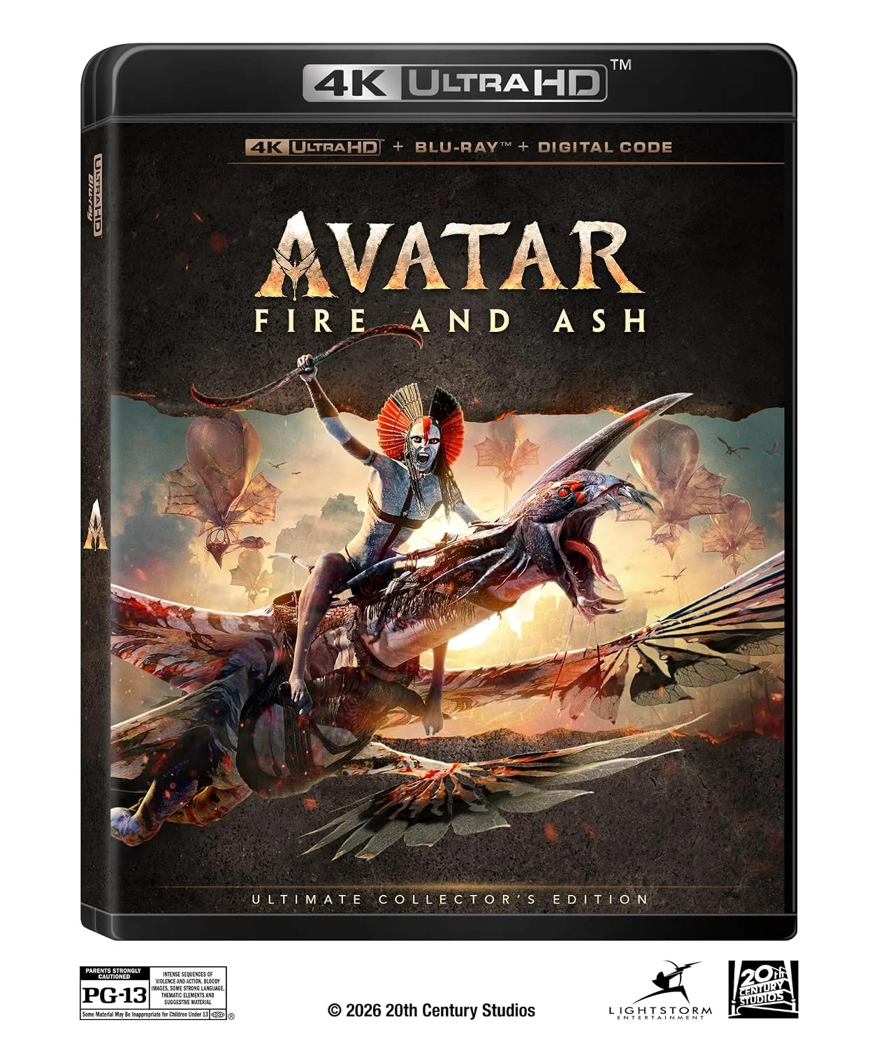 DVD/Blu-ray Avatar: Fire and Ash - Combo 4K UHD/BD + Disco Bonus + Digital