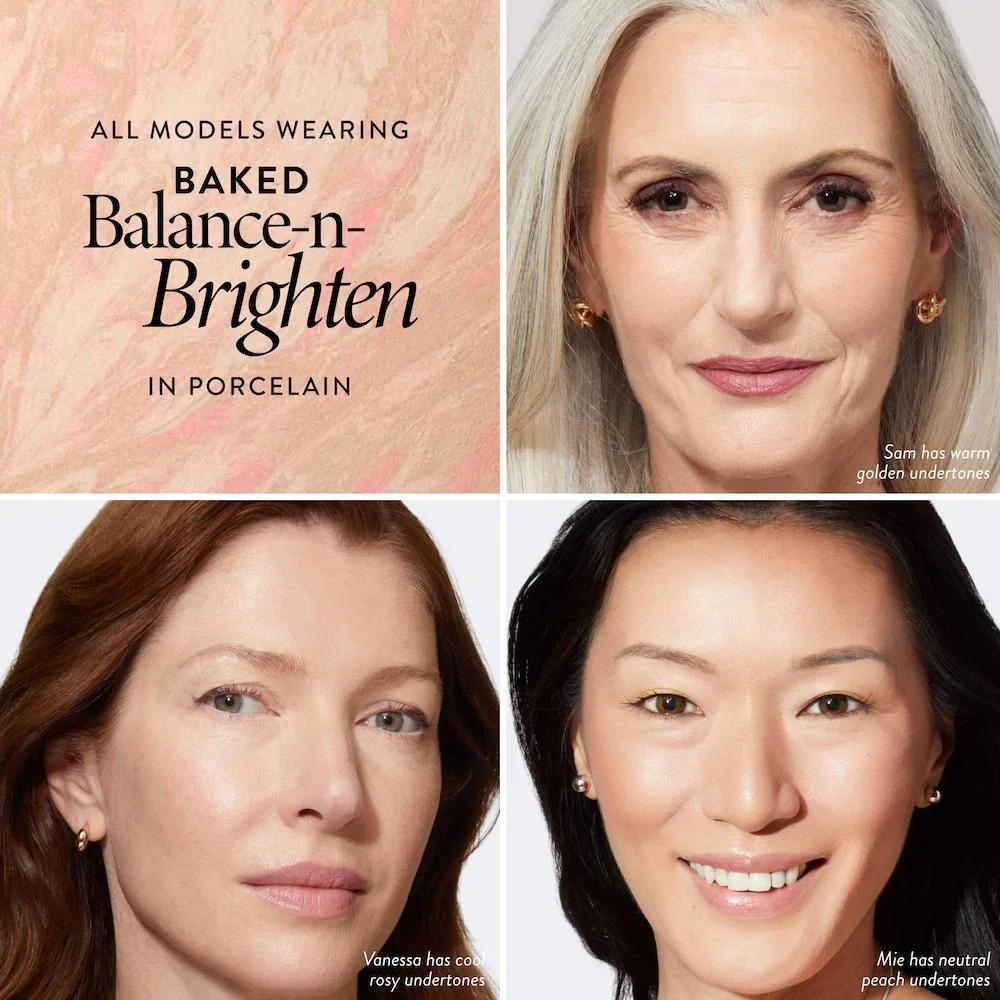 Balance and Brighten Base en Polvo Compacta Correctora de Color + Brocha Kabuki