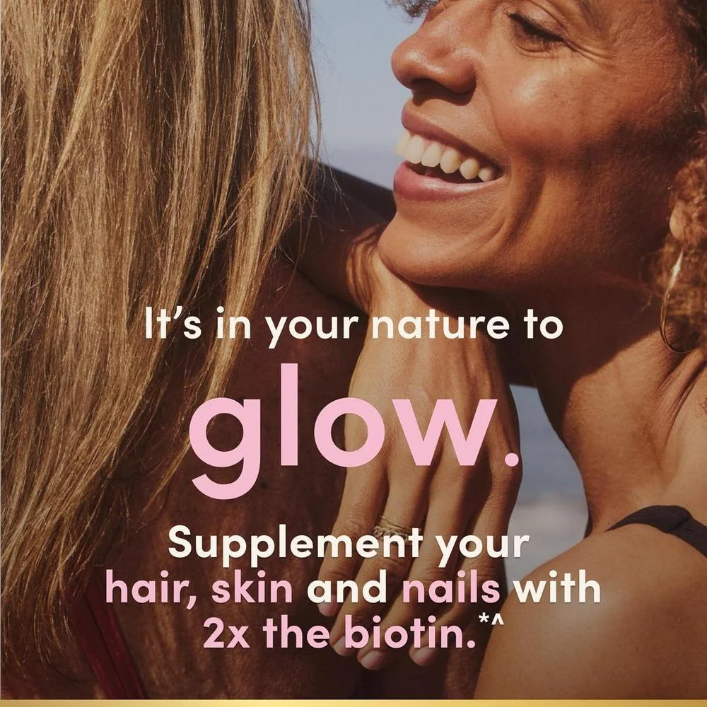 Suplemento Vitaminico Avanzado para Cabello, Piel y Uñas con Biotina y Ácido Hialurónico de Nature's Bounty