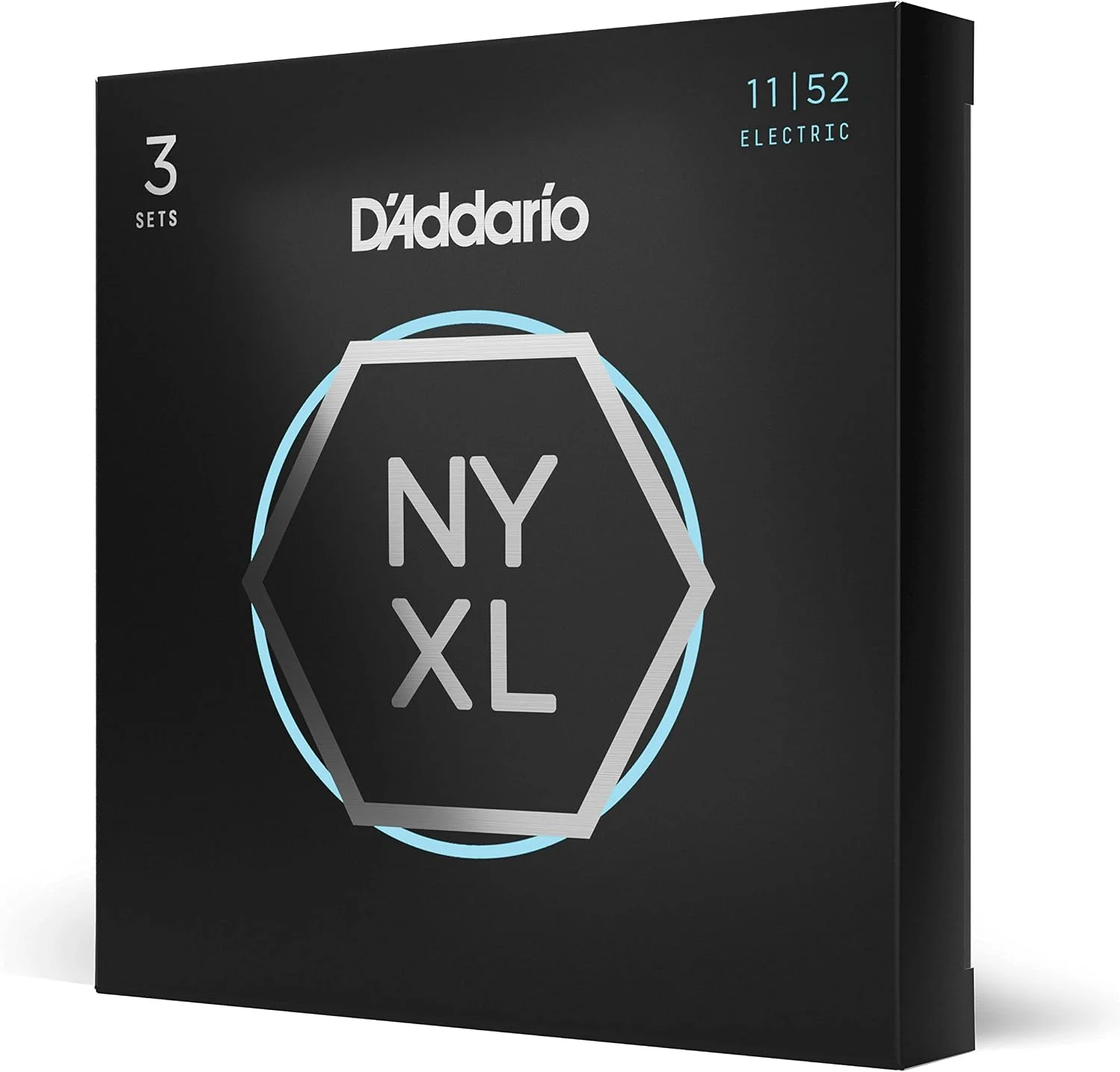 Cuerdas para guitarra eléctrica D'Addario NYXL 11-52, pack de 3 juegos