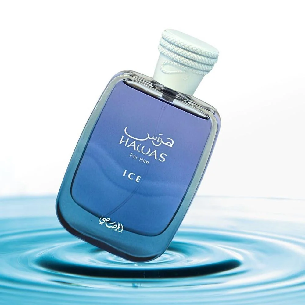 RASASI Hawas y Hawas Ice para él EDP Sprays de larga duración, aromas masculinos refrescantes y acuáticos de lujo