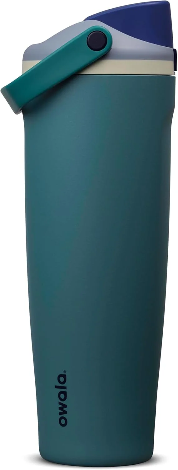 Botella de agua Owala FreeSip Sway acero inoxidable 40 oz Denim