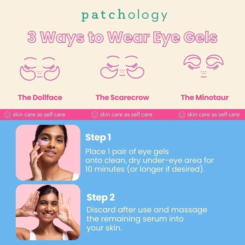 Patchology Eye Want Cake Parches Hidratantes y Suavizantes para Ojos Hinchados, Ojeras y Líneas Finas Pack de 5