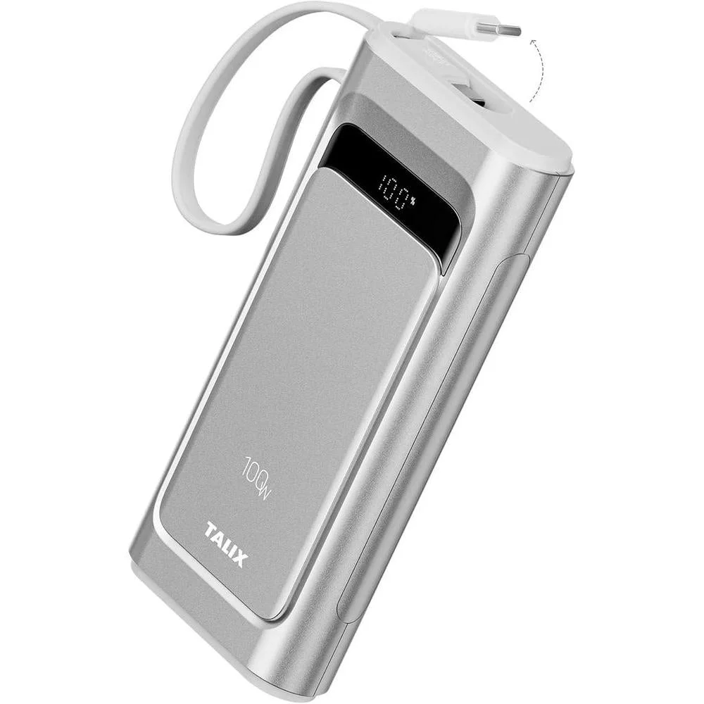 Cargador Portátil Talix 10000 Mah Carga Rápida Usb-C