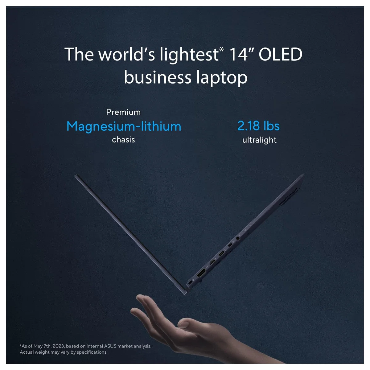 Asus Expertbook B9 Oled Intel Vpro Essentials Procesador Intel Core 7 16gb Ram 512gb Ssd Wi-Fi 6e Windows 11 Pro