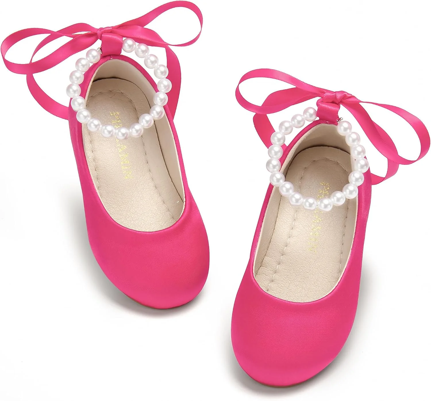 Zapato Phiramin Niña Bailarina Perla con Correa para Fiesta