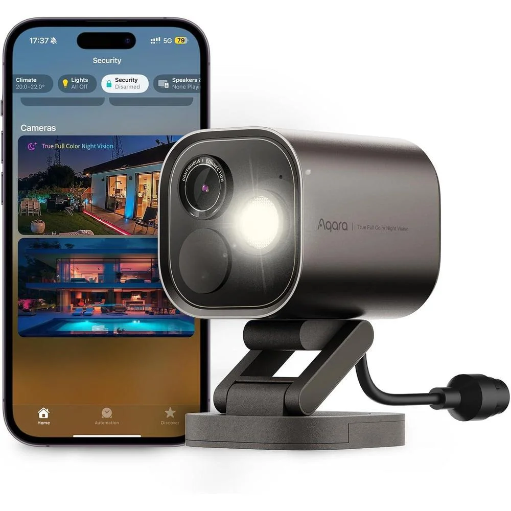 Aqara Hub de cámara G5 Pro PoE, seguridad nocturna color al aire libre, video HomeKit, detección local, Zigbee, Alexa, Google