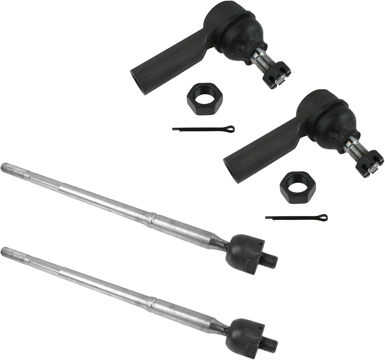 Kit de barras de dirección TRQ 4 piezas interior y exterior para Pontiac Vibe y Toyota Matrix