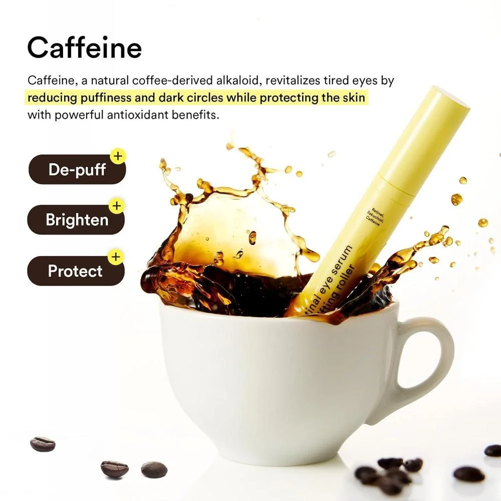 Suero Para Ojos Abib Con Retinal 15ml Cafeína Y Rodillo