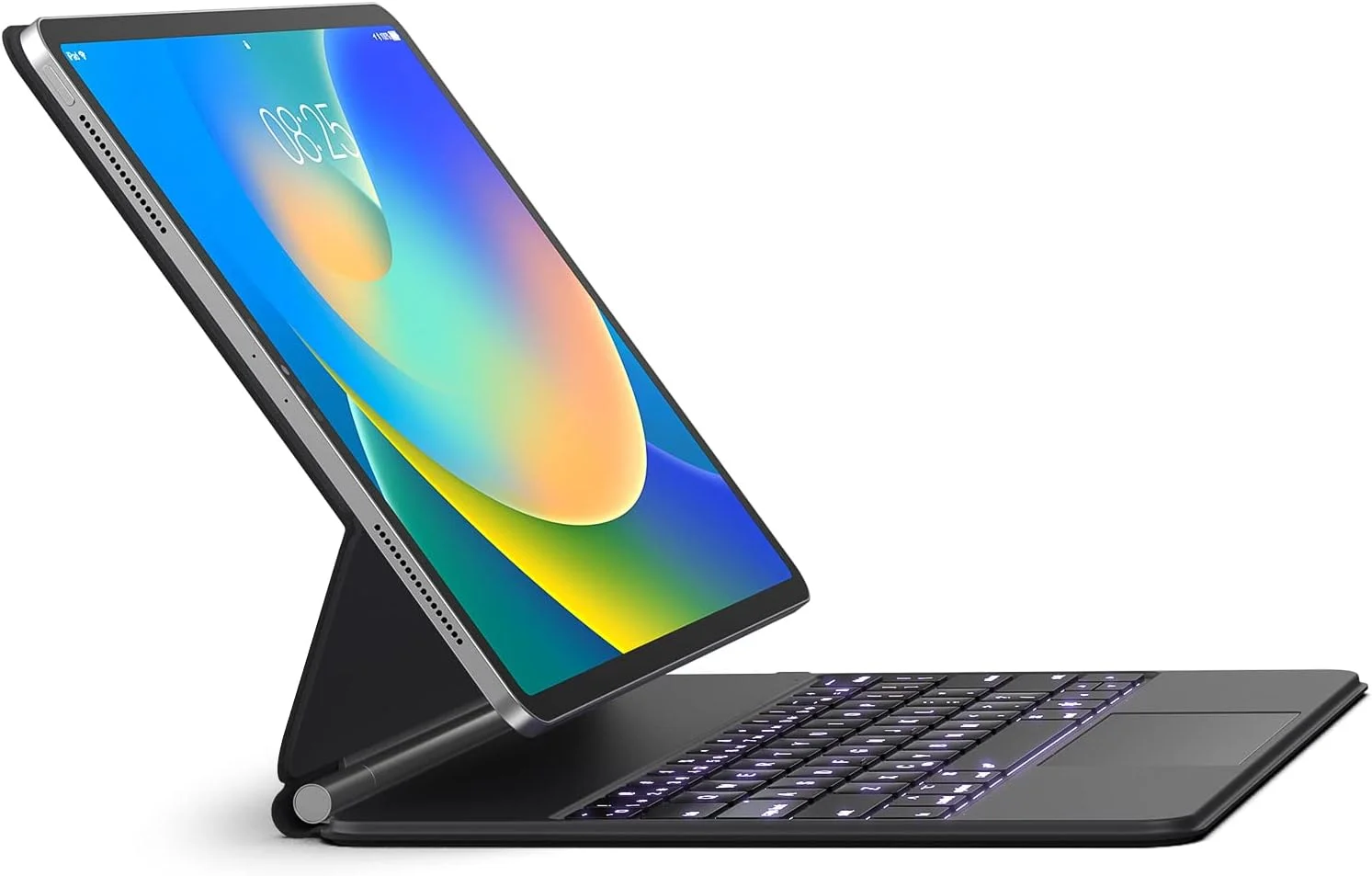 Funda con Teclado runelk para iPad Air 11" (M4/M3/M2) y Pro 11" - Negro Carbón
