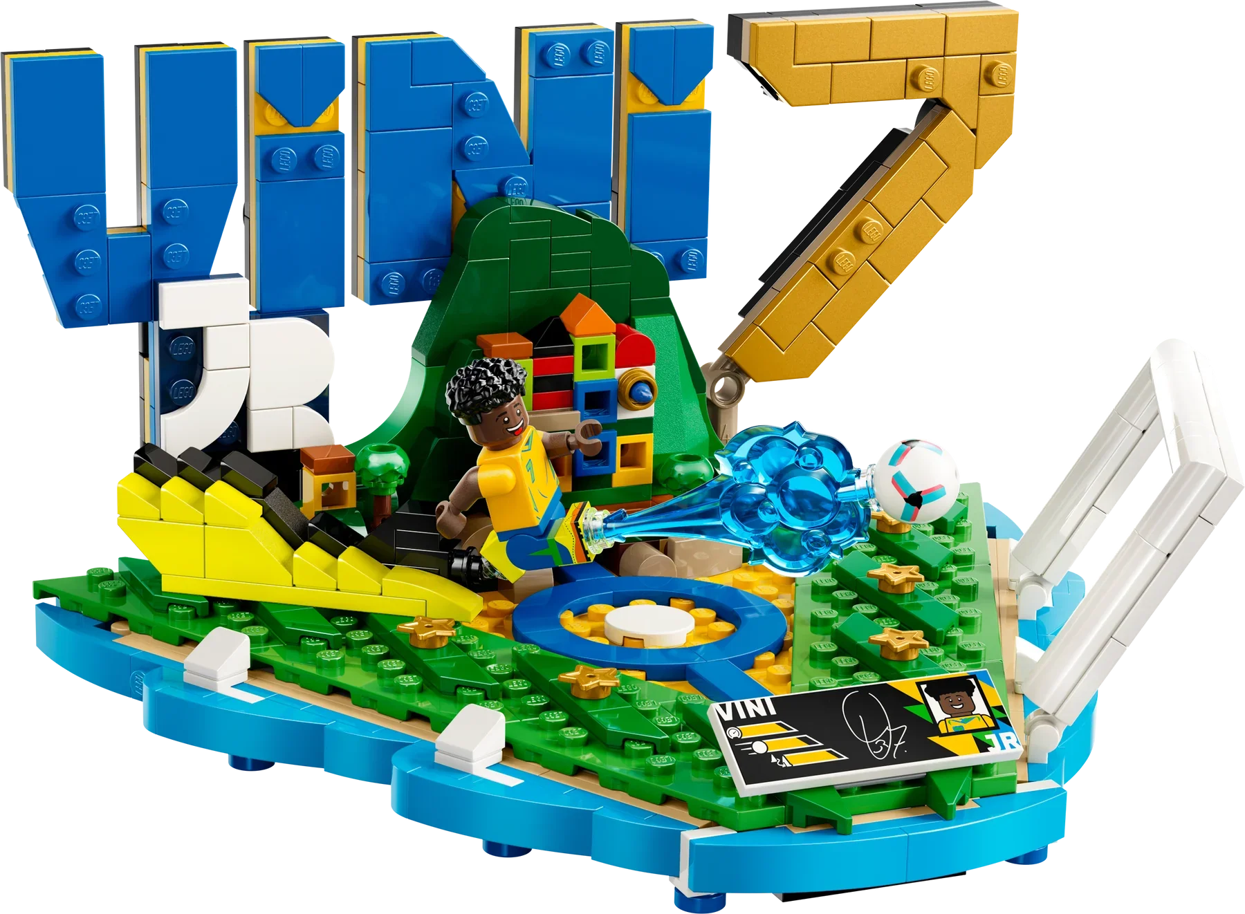 Pack Leyendas del futbol (LEGO Lionel Messi + Lego Cristiano Ronaldo + LEGO Kylian Mbappe + Lego Vinicius Junior)