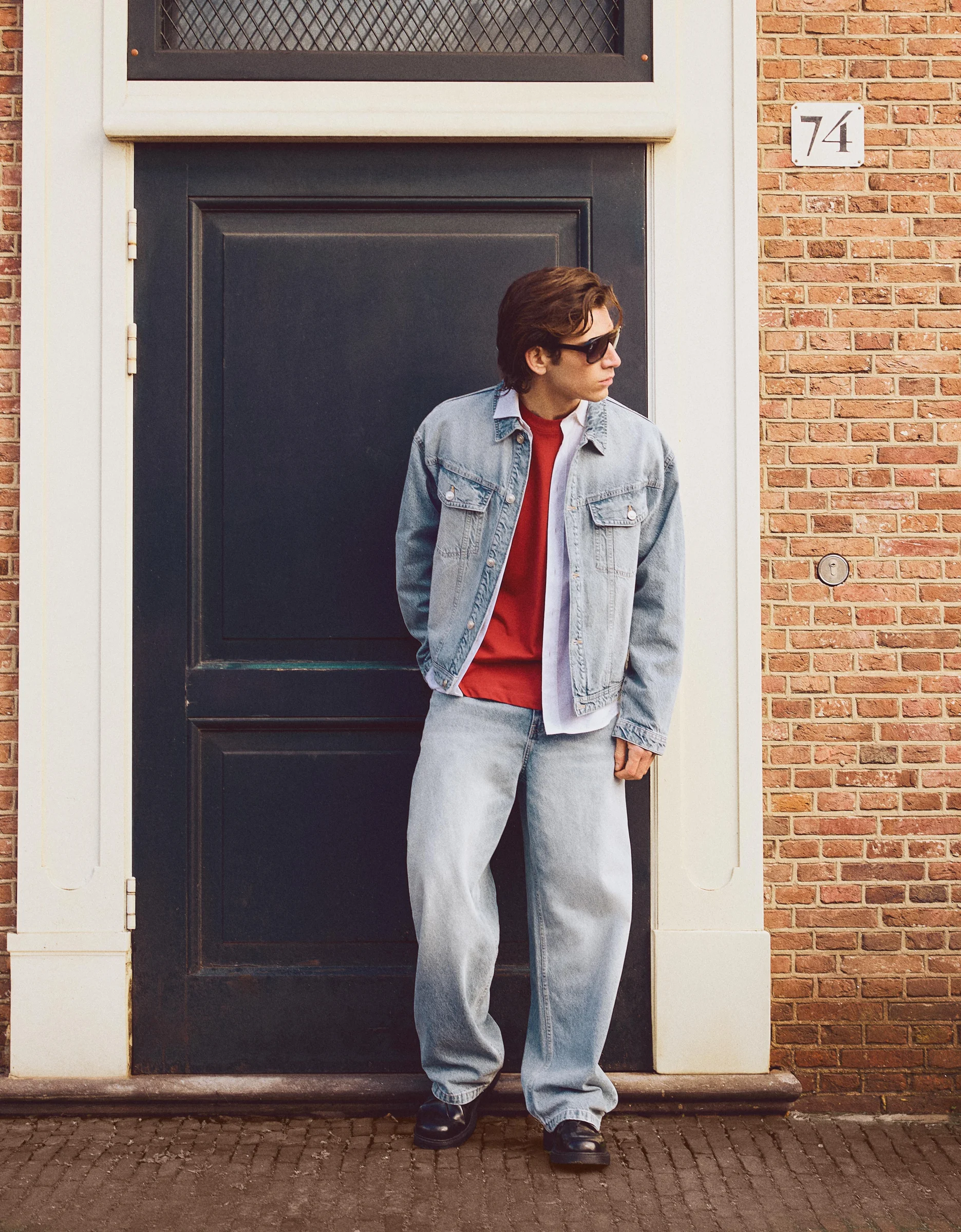 Cazadora Denim Bershka