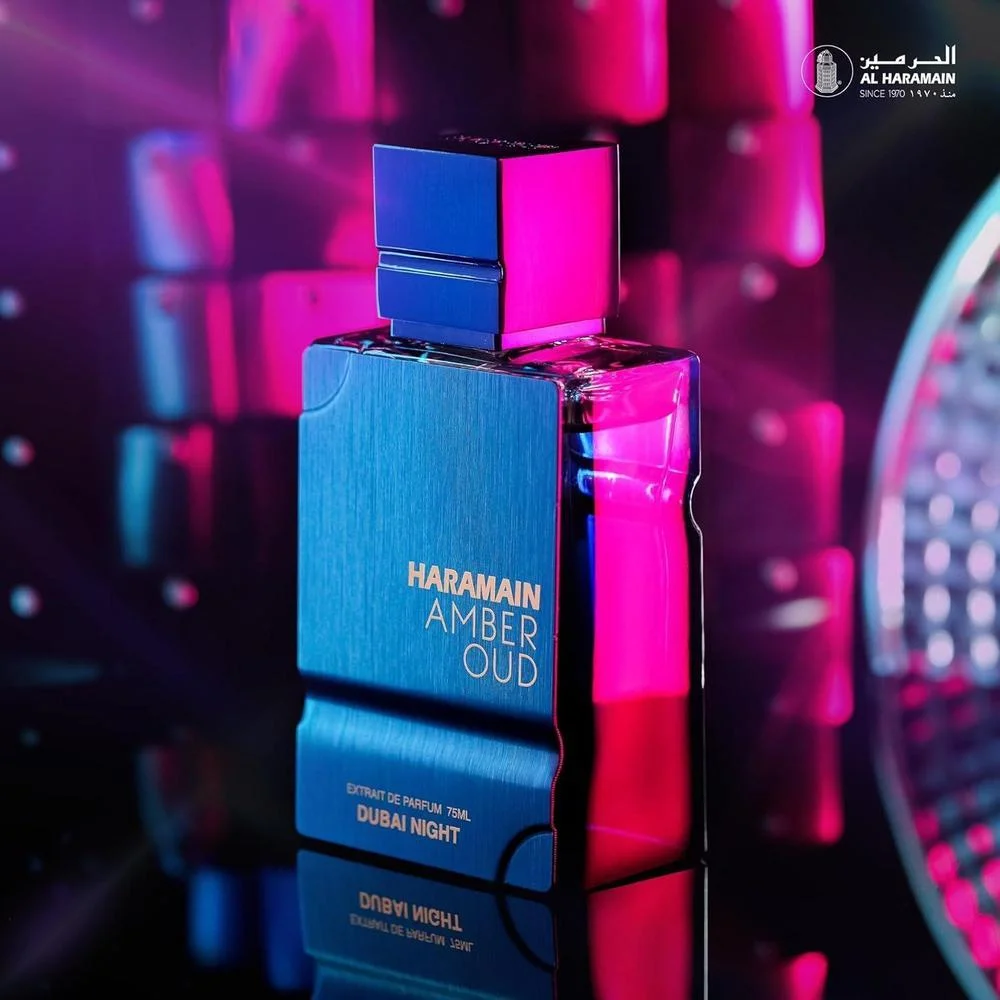 Al Haramain Amber Oud - Dubai Night, colonia unisex con bergamota y frijol tonka, perfume de larga duración