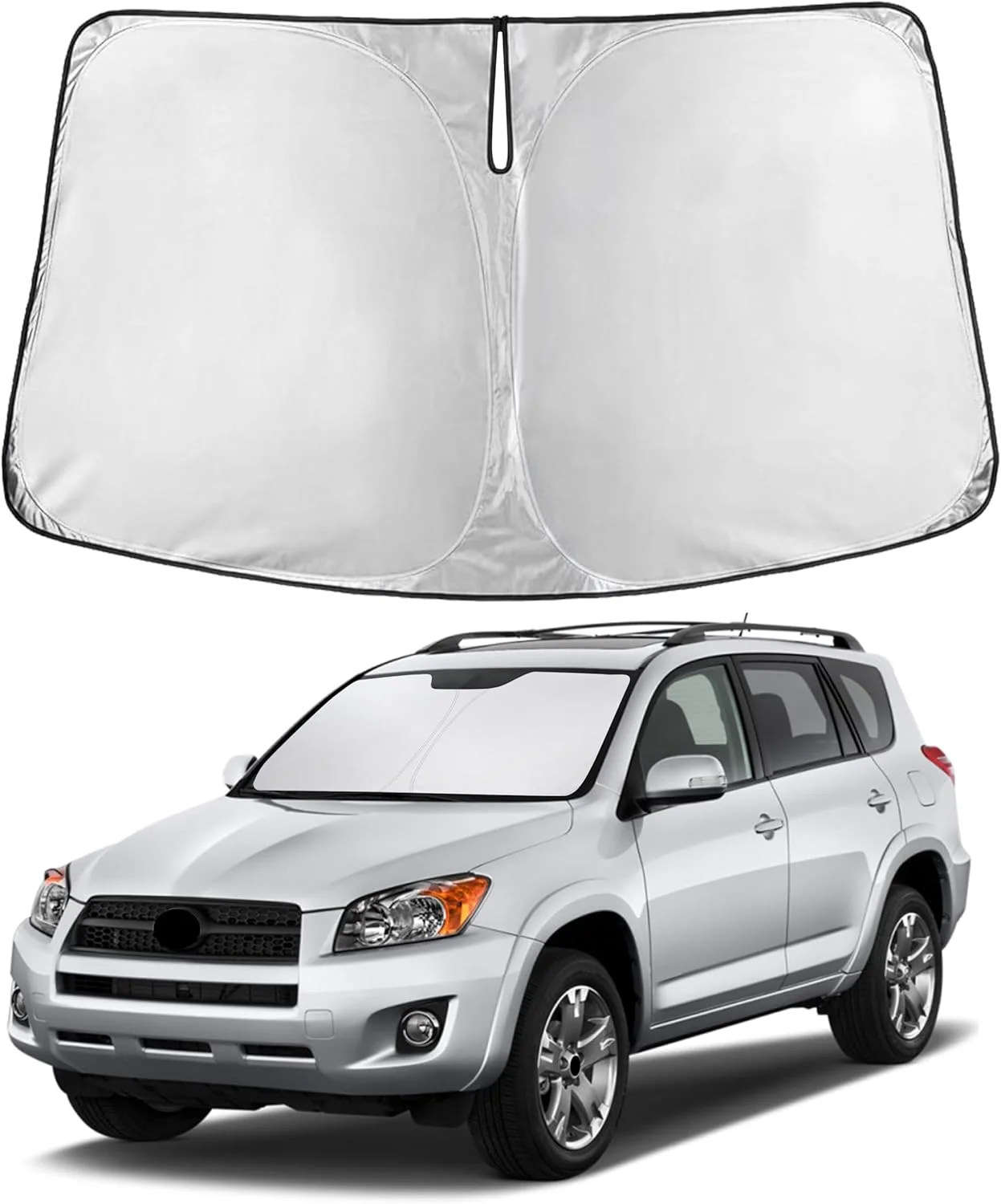 Parasol para parabrisas EcoNour compatible con Toyota RAV4 2006-2012