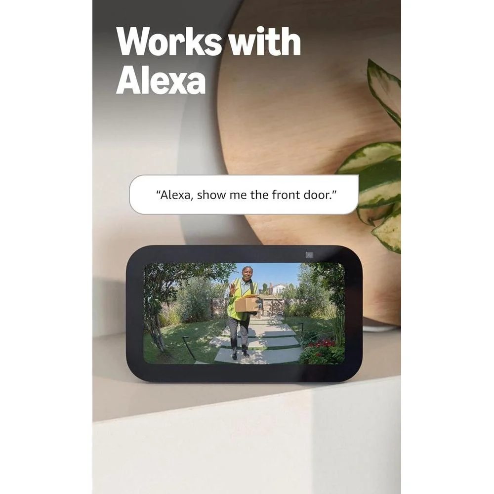 Ring Video Doorbell Wired con cámara HD, detección de movimiento avanzada, comunicación bidireccional y alertas en tiempo real, compatible con Alexa
