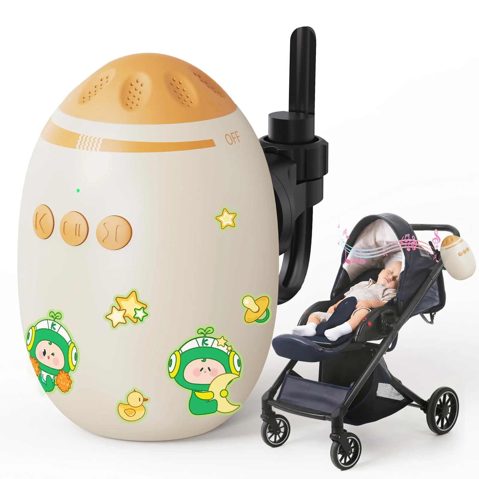 Klypticfit Automatic Baby Stroller Rocker & White Noise Machine