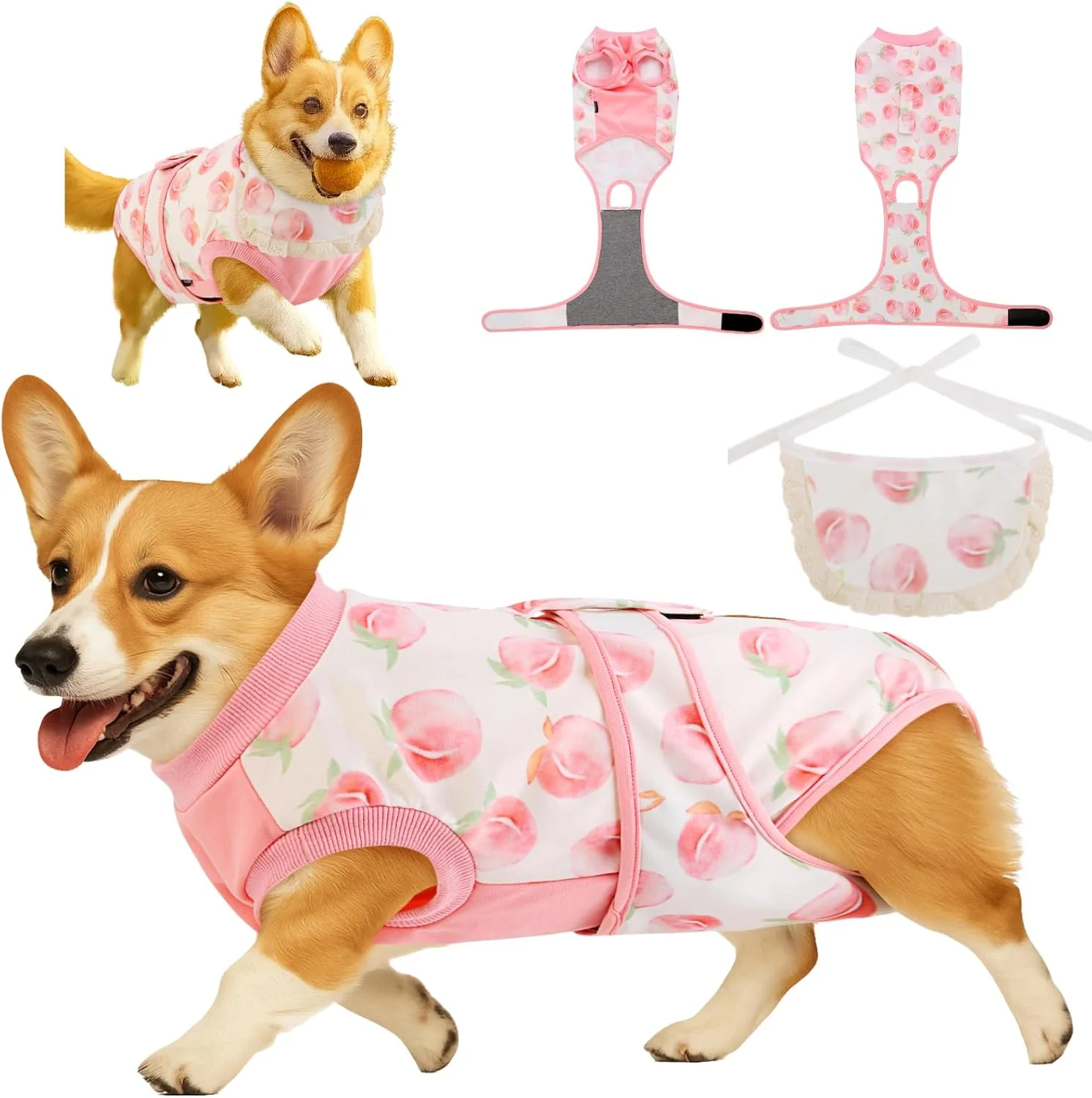 Traje de recuperación quirúrgica para perros YibooAura talla M unisex