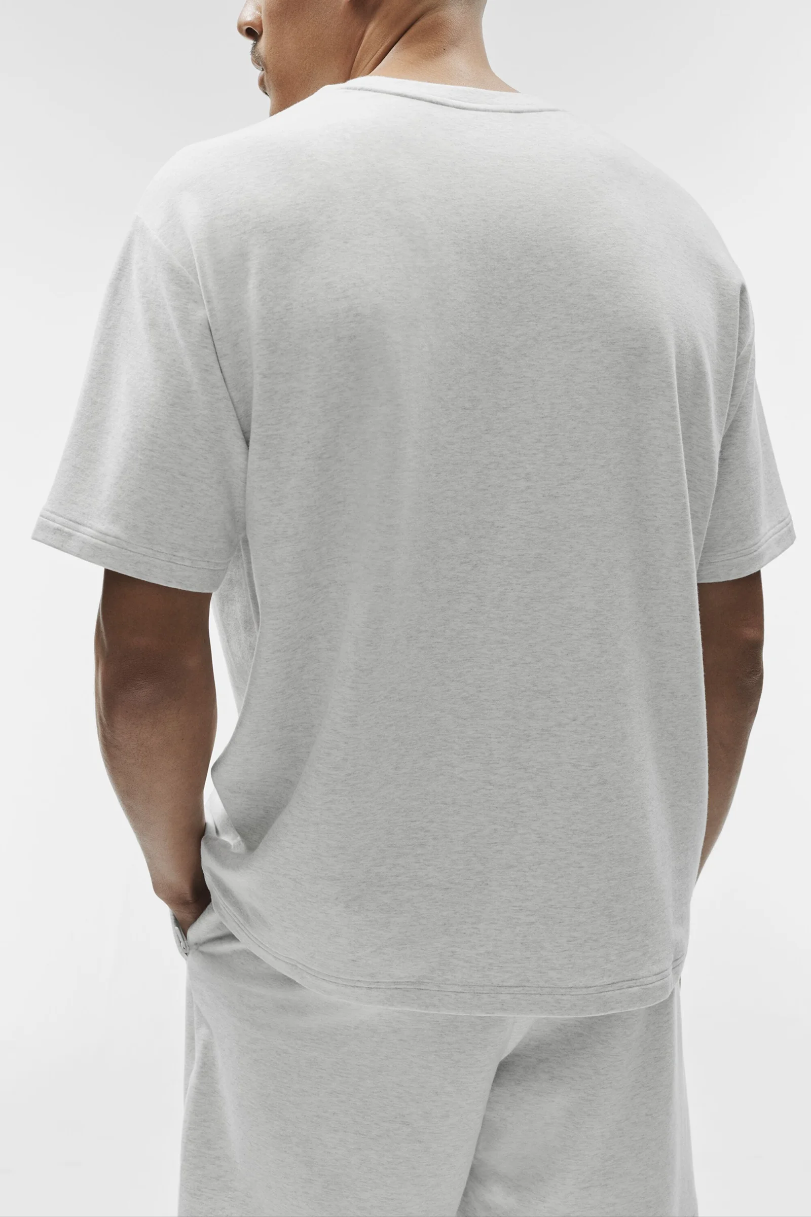 Alo Yoga Double Take Short Sleeve - White Heather