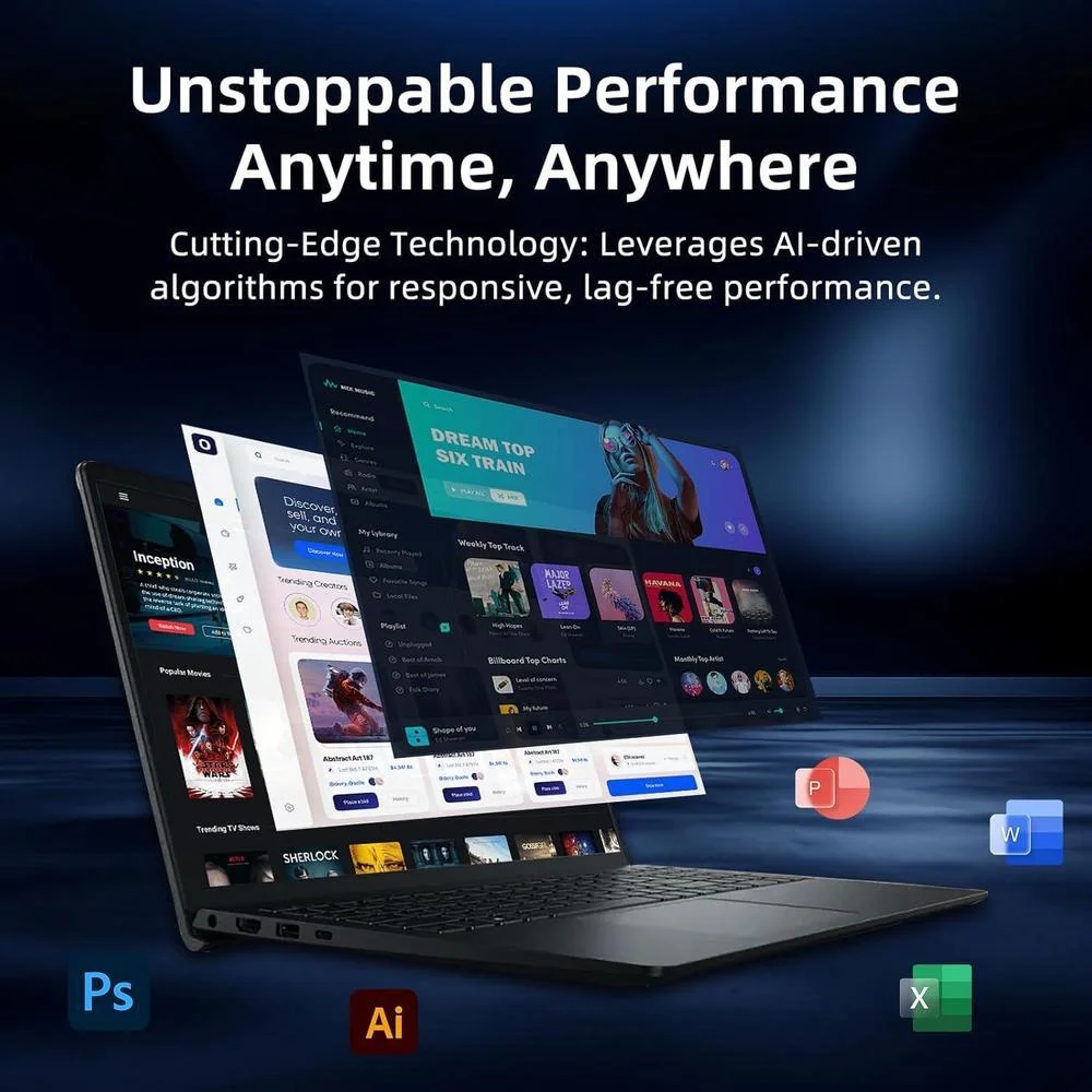 Dell Inspiron 15 Business Laptop Con Pantalla Táctil FHD De 15.6 Pulgadas, Intel 10-Core I5, 32GB RAM, 1TB SSD, Wi-Fi 6