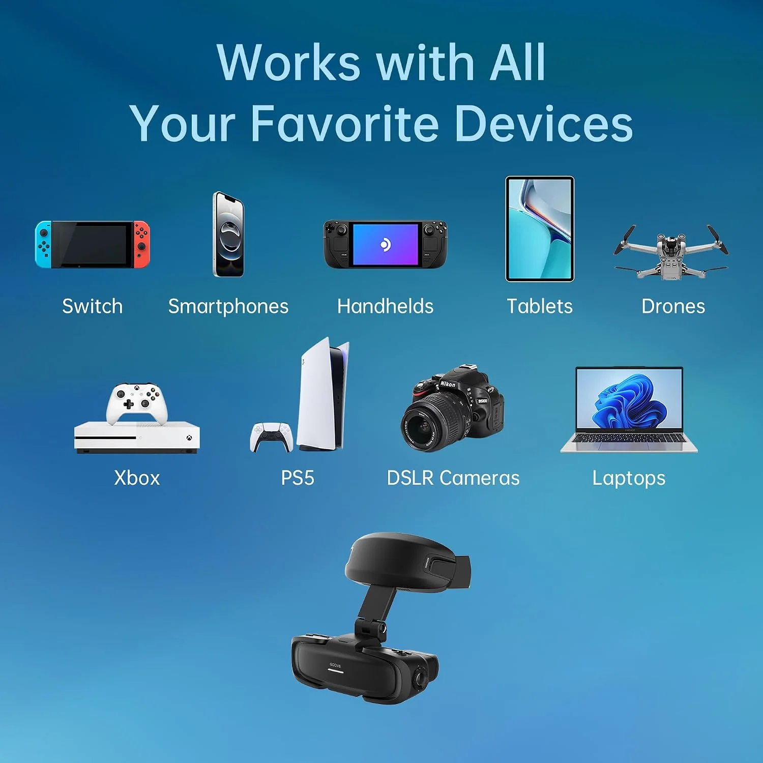 GOOVIS Art - Visor XR Head Mounted Display (110" Micro-OLED FHD)