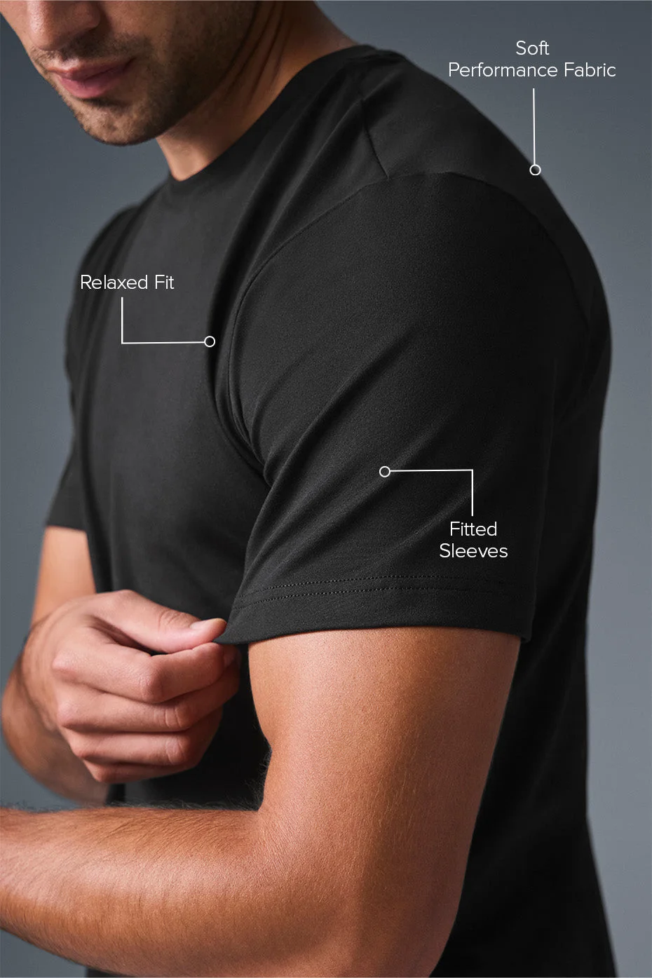 Alo Yoga Conquer Reform Crewneck Short Sleeve - Black