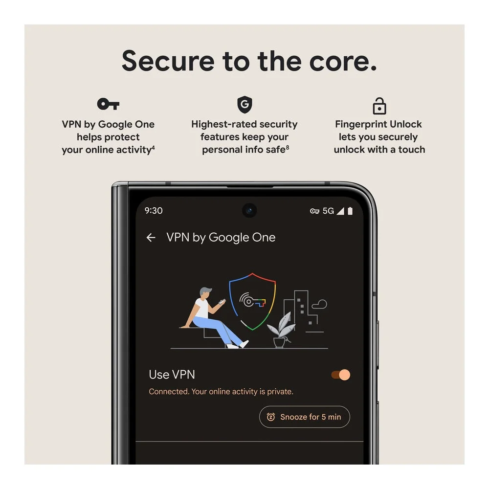 Google Pixel Fold 5G + Pixel Watch - Space Black (Obsidian)