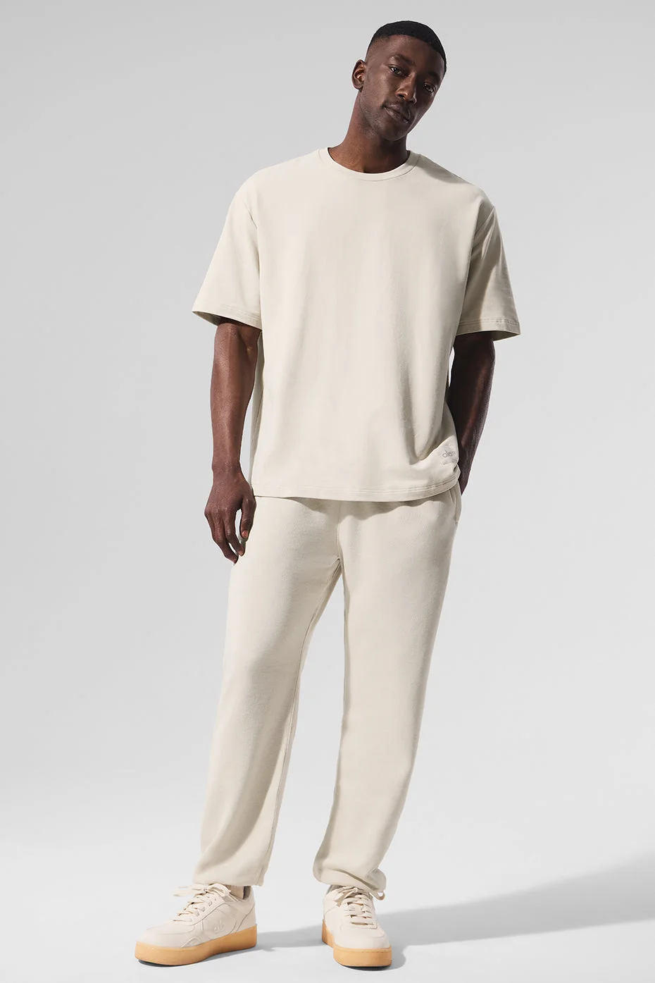 Alo Yoga Double Take Short Sleeve - Bone