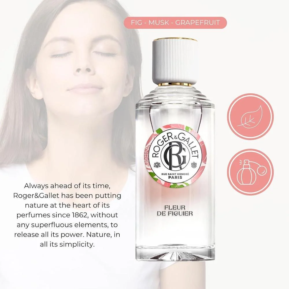 Spray de agua fragante ROGER & GALLET, fragancia refrescante diaria para mujeres con ingredientes naturales
