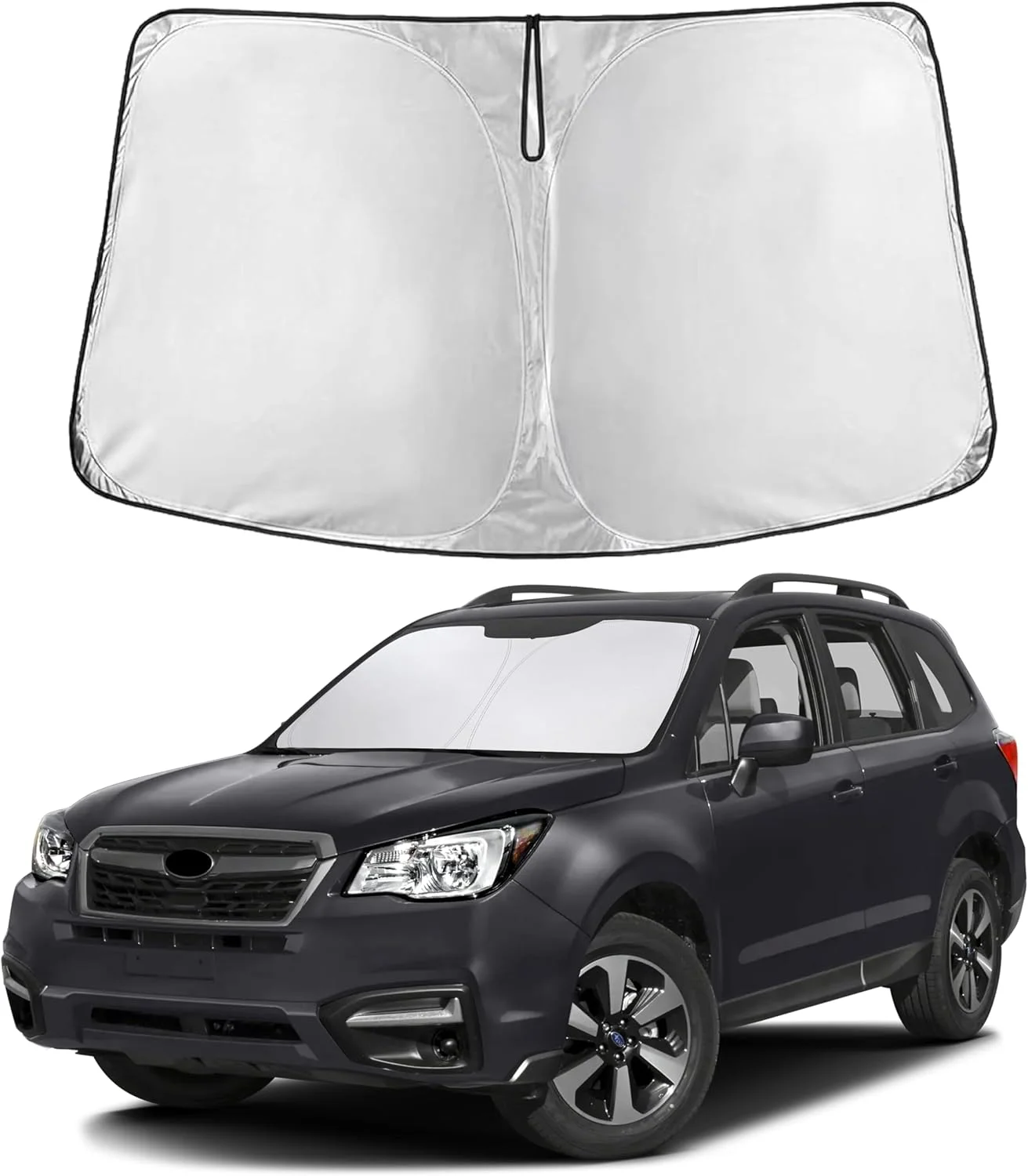 Parasol para parabrisas EcoNour compatible con Subaru Forester 2014-2018
