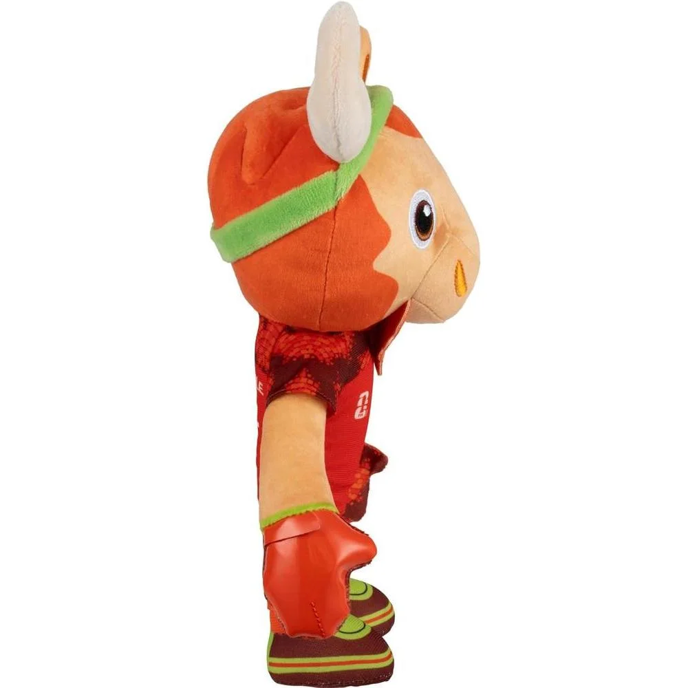 Jazwares FIFA World Cup 2026 Canadá - Peluche oficial Maple the Moose con uniforme rojo, juguete coleccionable para fanáticos