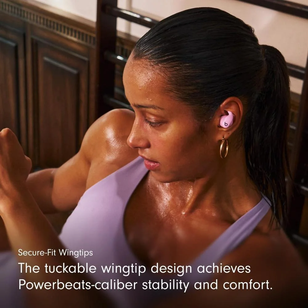 Beats PowerBeats Fit auriculares inalámbricos con cancelación de ruido y ajuste seguro compatibles con Apple y Android