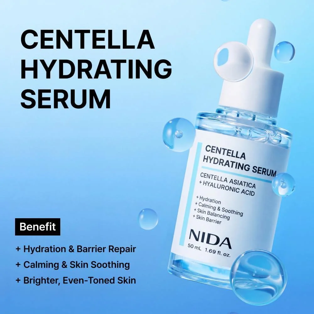 NIDA Youthful Glass Skin Combo con crema hidratante y sueros para lograr una piel juvenil y radiante