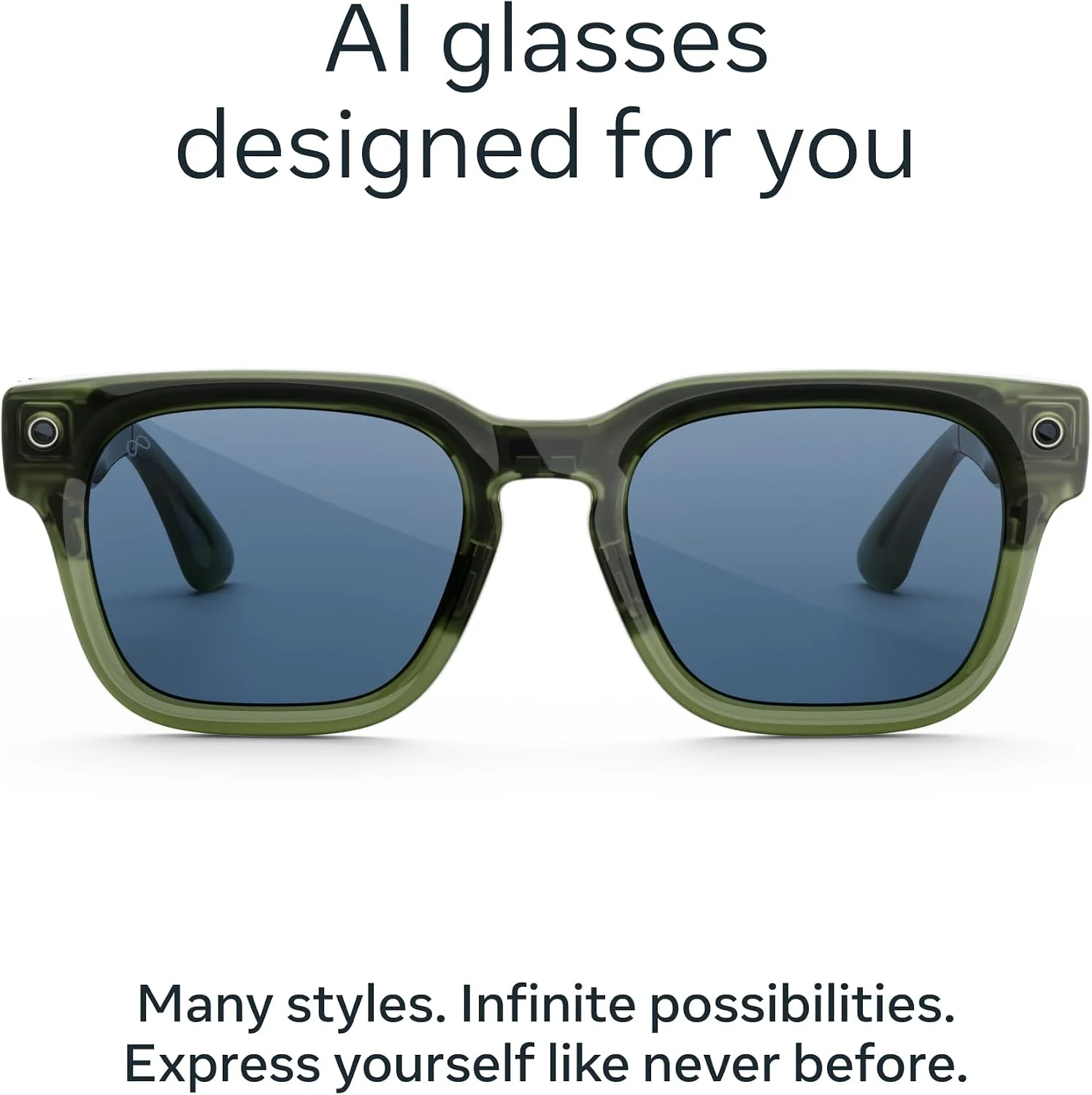 Meta Fury - Racing Green / Blue Atlantic — Lentes AI con cámara y audio