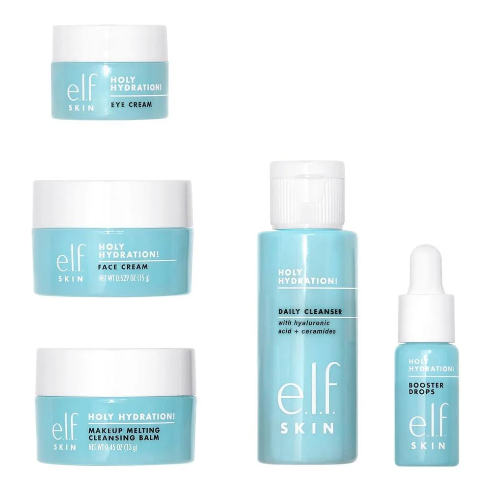 Hydrated Ever After Mini Kit de Cuidado de la Piel: Limpiador, Removedor de Maquillaje, Hidratante y Crema para Ojos