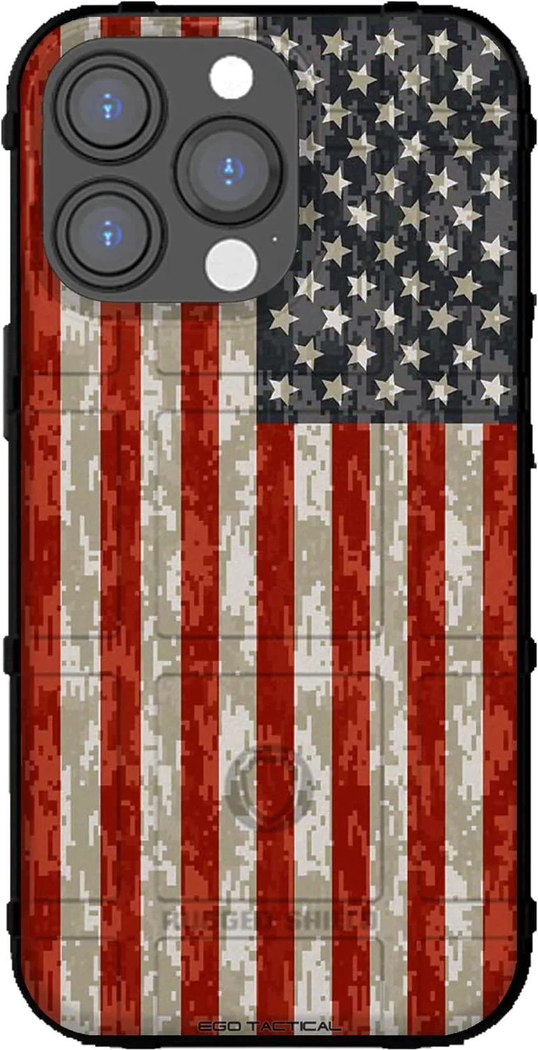 Funda para iPhone 14 Pro EGO TACTICAL Rugged Shield camuflaje digital
